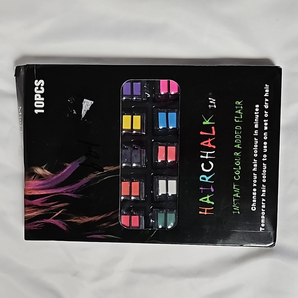 HAIRCHALK -MINI HAIR COLOR COMB NIB 10 COLORS
